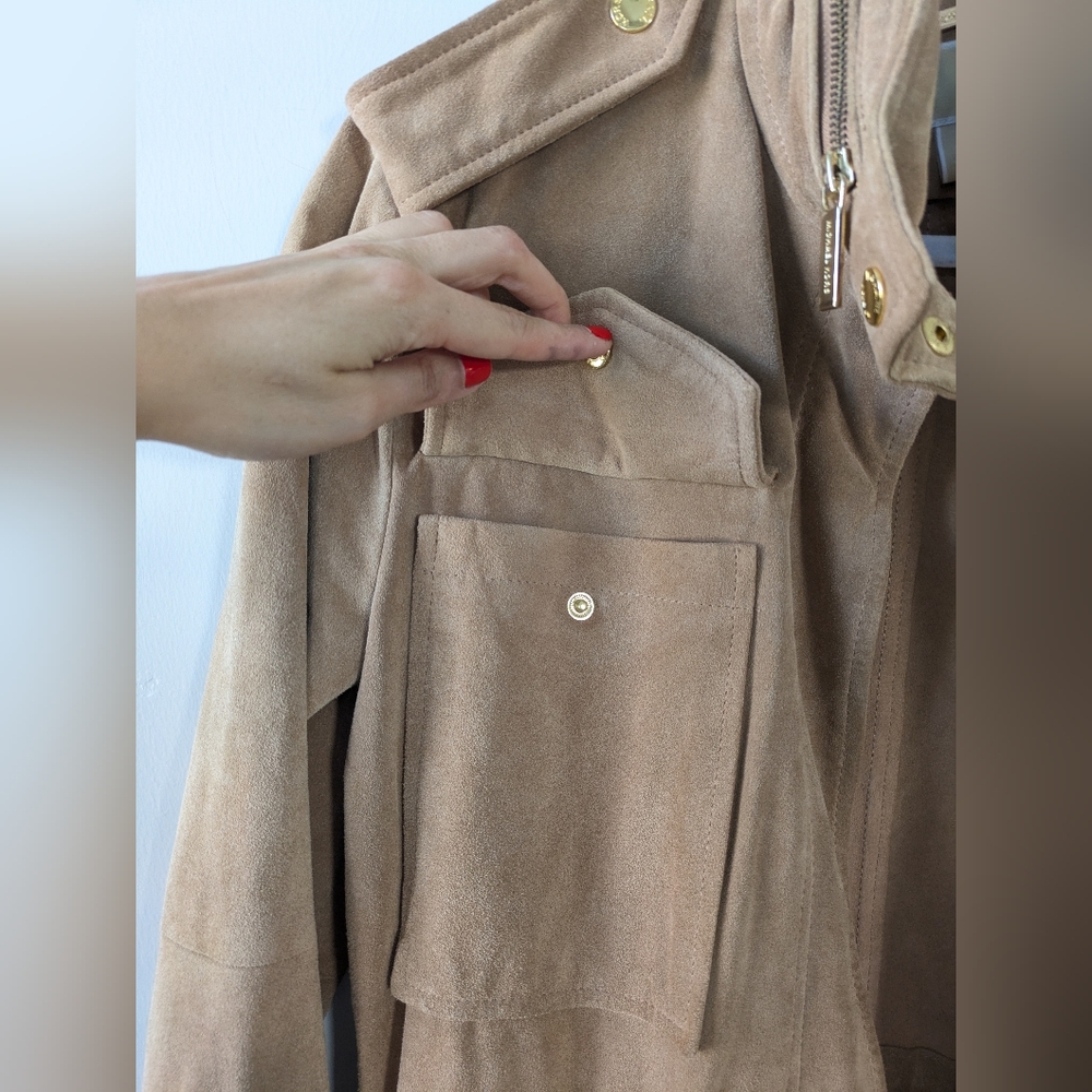Michael Kors Suede Safari Jacket - Picture 11 of 15